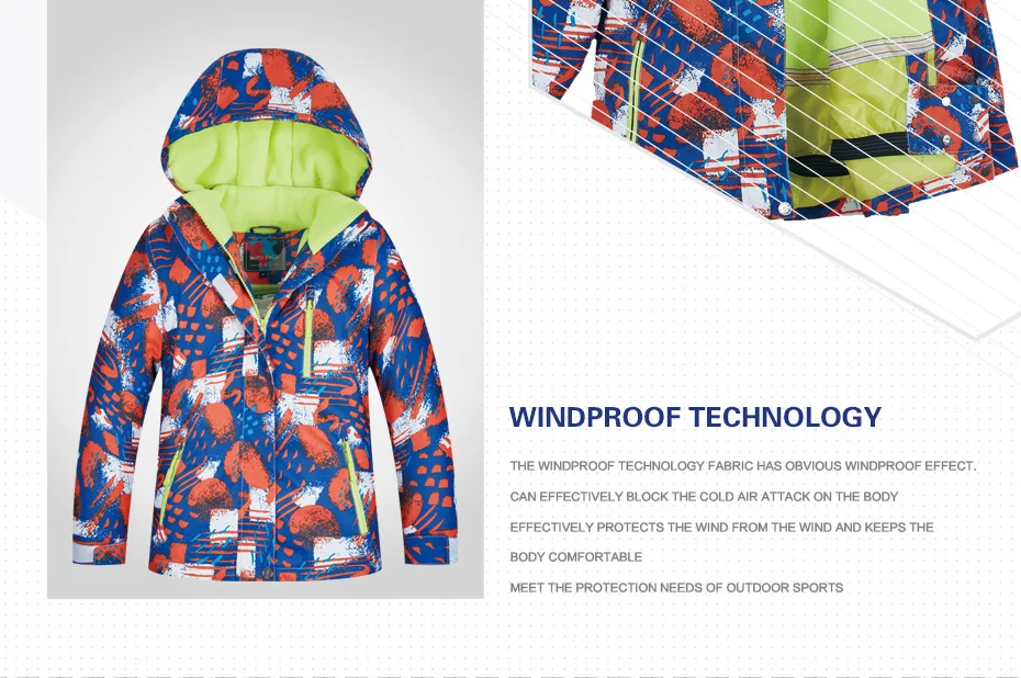 儿童滑雪服套装模板_09