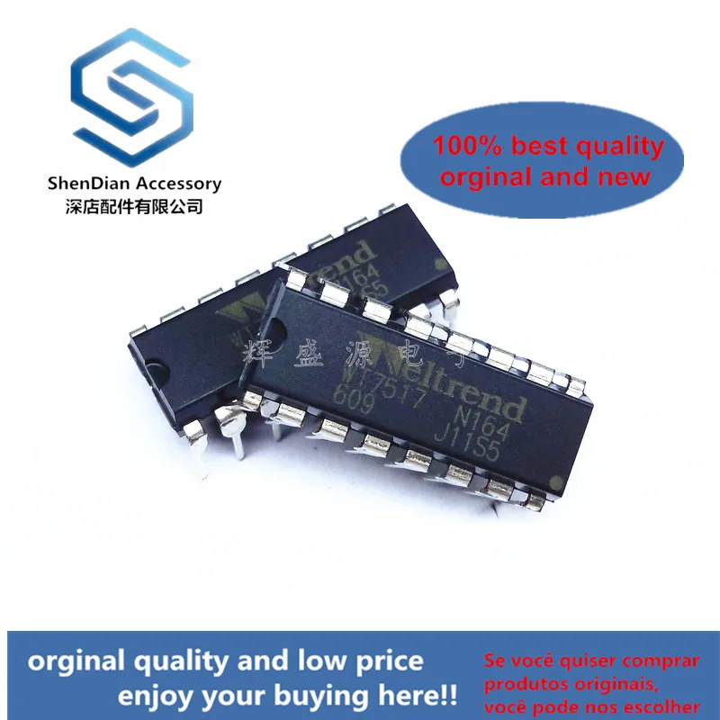 

10 шт., только оригинальные новые WT7517-N164 WT7517 DIP-16 чип управления питанием
