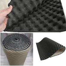 Esteira de isolamento acústica automotiva, amortecedor de ruído, espuma acústica, subwoofer, som, isolamento térmico, 50*100cm