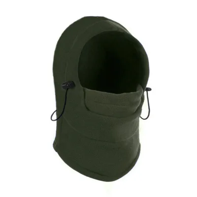 3061 green Sally face теплая шапка с капюшоном, маска для лица, шапка для шеи, шлем, шапочки для мужчин и женщин, для упражнений на велосипеде, Теплая Флисовая Балаклава, шапки, шапочки - Цвет: 3061 green