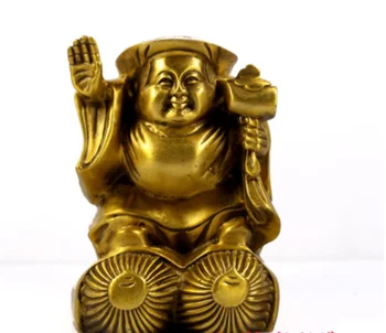 

Bronze statue copper the god of wealth decoration mammographies big mammographies