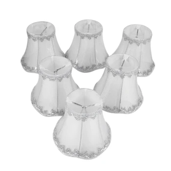 

Art Deco Lamp Shades Crystal Wall Lamp Chandelier Fabric Lampshade Nordic Style Modern Lamp Cover for Home Decoration 6 Pcs Set(