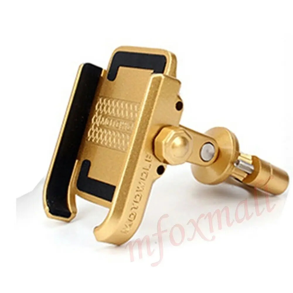 Gold Handlebar Универсальный мотоциклетный руль для сотового телефона gps крепление для мотокросса держатель для мобильного телефона Мотоциклетные аксессуары для велосипеда - Название цвета: Gold Handlebar