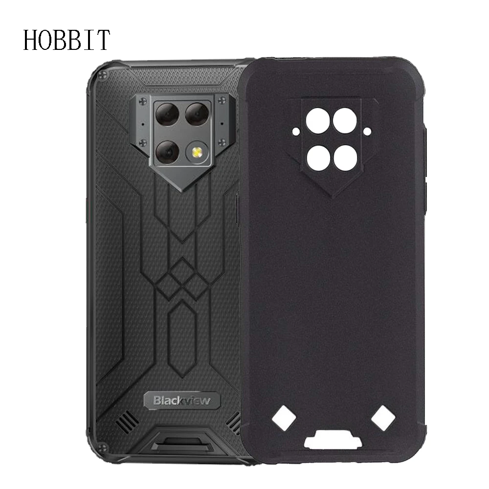 

Matte Black Case For Blackview Bv9800 Pro Soft TPU Silicone Back Cover Shockproof Back Color Cover Bv9800 Phone Protection Case