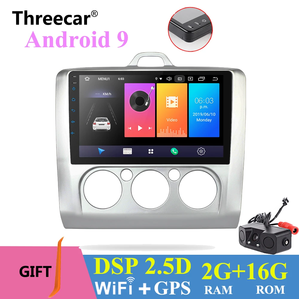 

9'' Android 9.0 2 din android car radio DSP 2.5D IPS Screen GPS NAVIGATION WIFI For Ford 2005-2011 Focus Multimedia Bluetooth