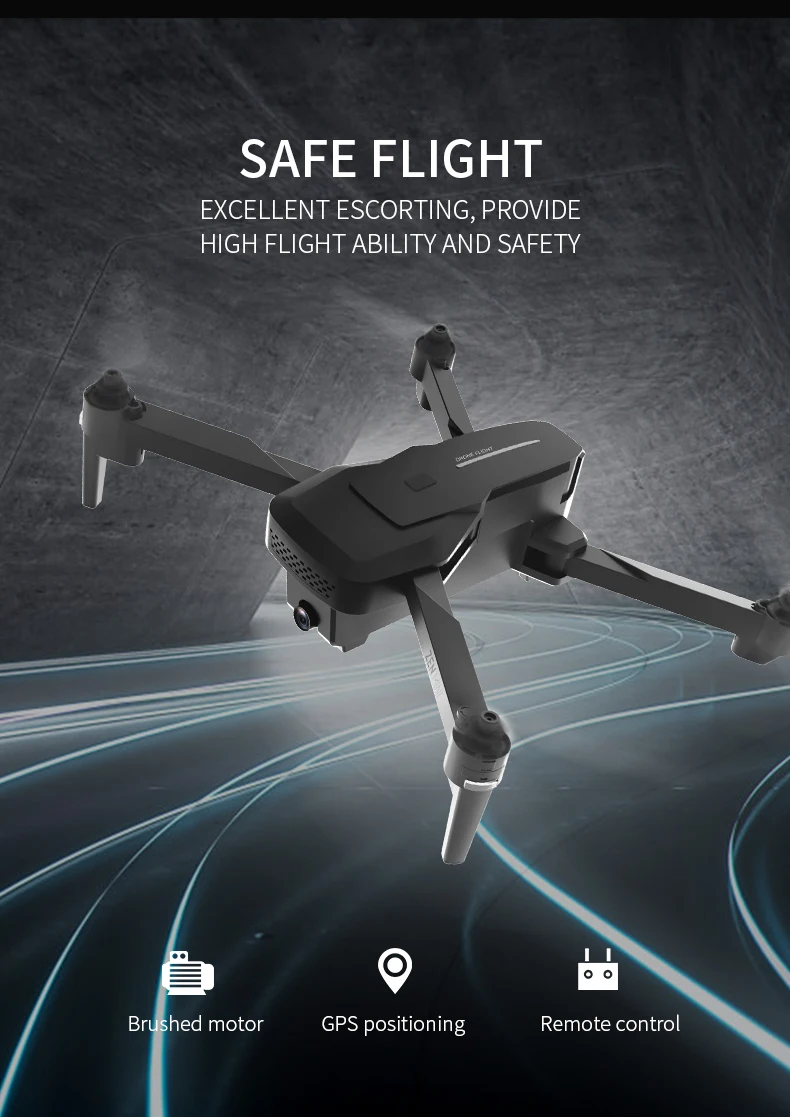 VISUO XS818 GPS Drone 4K Dual Camera HD Angle FPV Drones with 5G WiFi