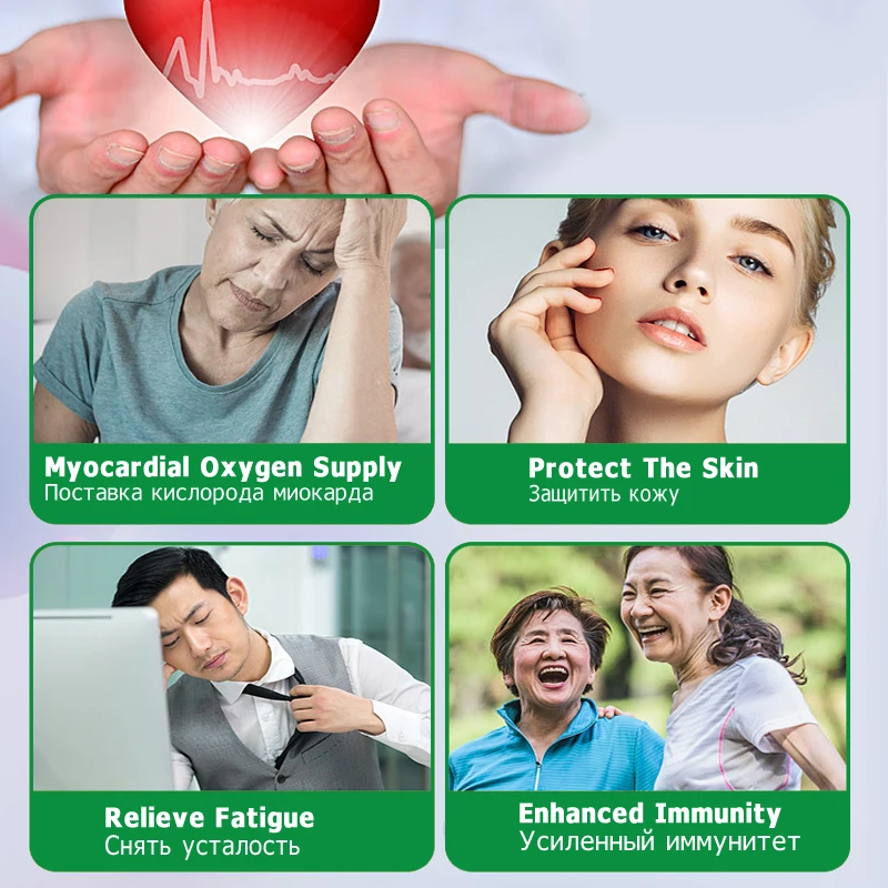 3 Bottles Coenzyme Q10 Capsules CoQ10 Antioxidant for Heart Health Supplement Cardiovascular Blood Pressure Anti-Aging
