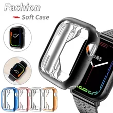 

Soft Hollow Protector Bumper for Apple Watch 7 Case 45mm 41mm Series 6 SE 5 4 40mm 44mm TPU Cover for Iwatch Frame Accessories