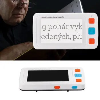 

4.3 Inch Digital Magnifier 4-32X LCD Display 17 Colors Low Vision Reading Aid