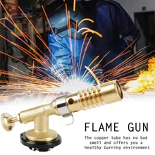 

Portable Flame Gun Blowtorch Copper Butane Gas-Burner Lighter Device Heating Welding For Outdoor Camping BBQ Spray Gun Gas Torch