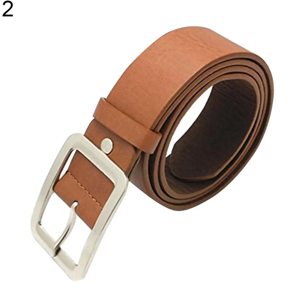 Classic Men Faux Leather Belt Casual Business Waist Strap Belt Fashion Accessory Gift