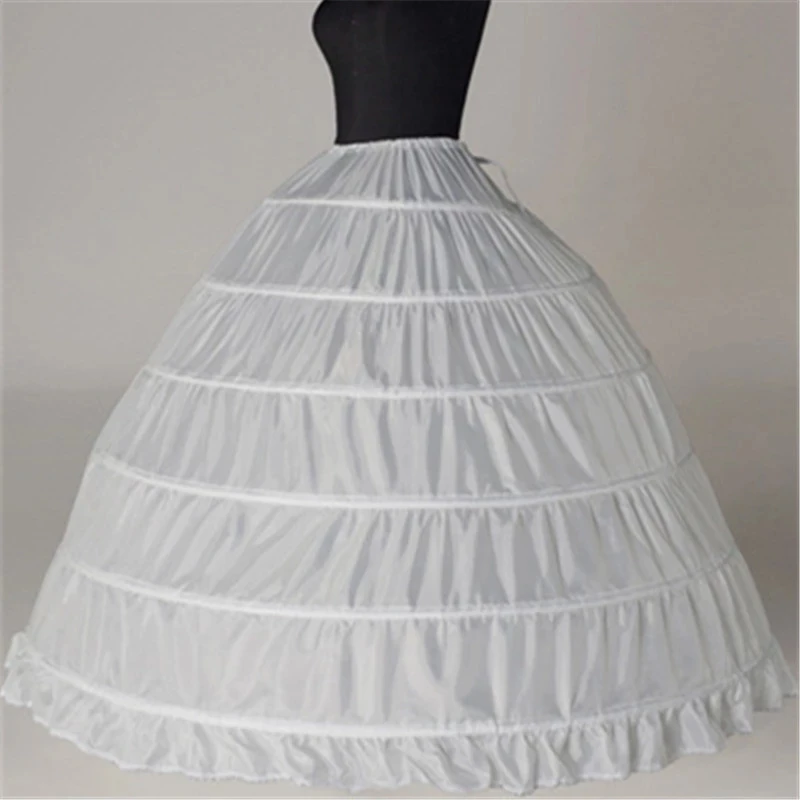 

Grand Lace Edge 6 Hoop Wedding Petticoat Underskirt for Ball Gown DressDiameter Underwear Crinoline Accessories