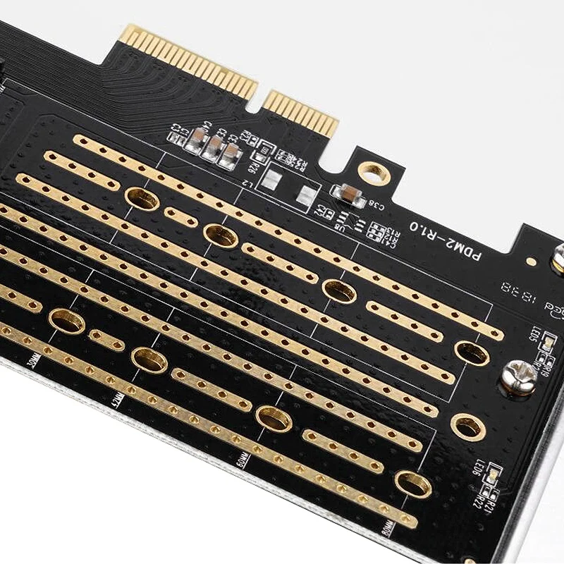 M.2 NVME к PCI E 3 0 X4 карта расширения два канала порта Поддержка и SATA протоколы 4 ТБ