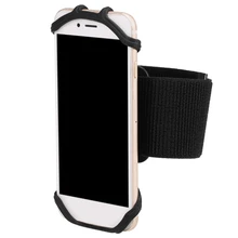 Универсальный портативный держатель для телефона, силиконовая Съемная вращающаяся Сумка-нарукавник для мобильного телефона, браслет для велоспорта, бега, пешего туризма, тренажерного зала