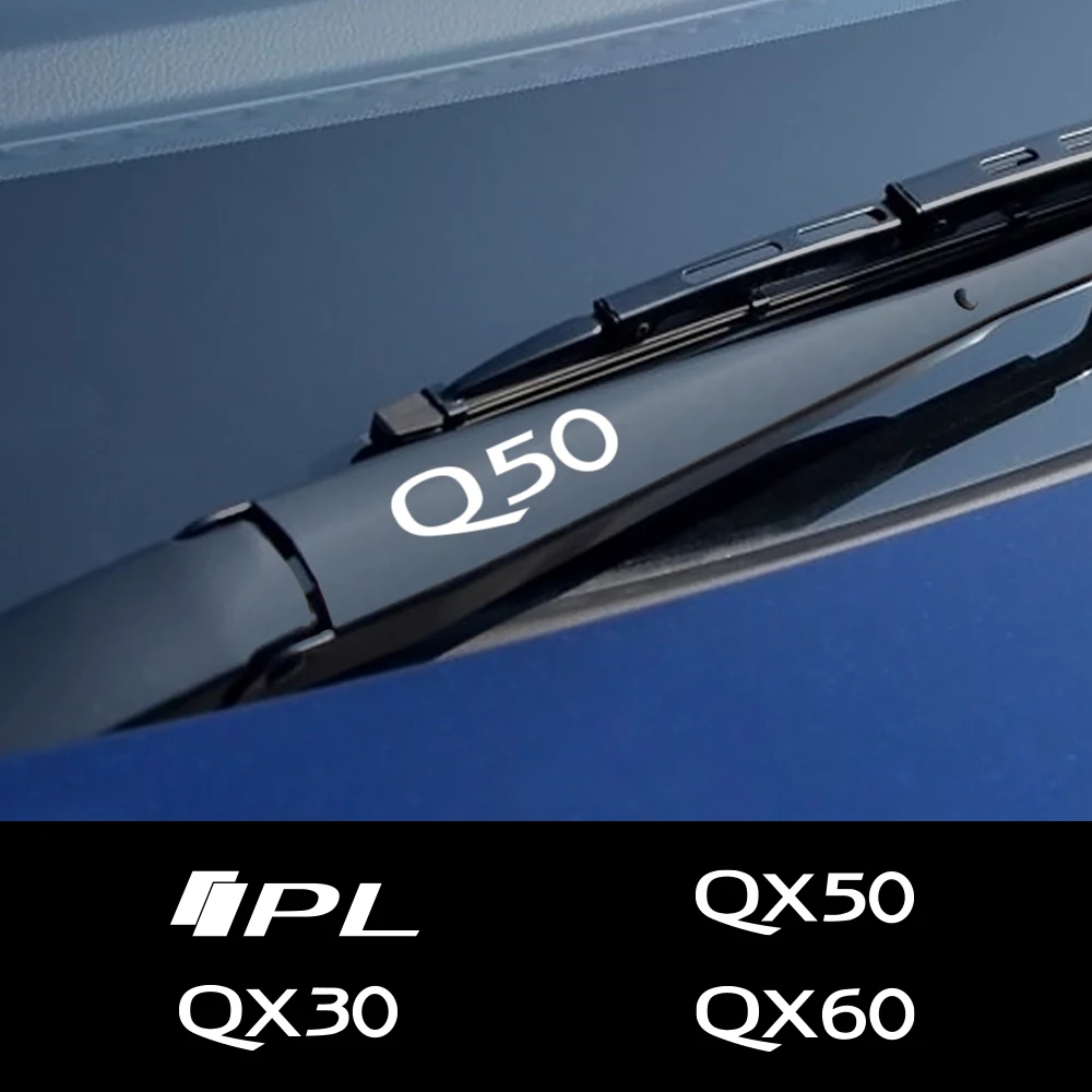 4 шт. автомобильные наклейки для стеклоочистителя Infiniti Q50 Q30 Q60 Q70 IPL QX50 QX30 QX60 QX70