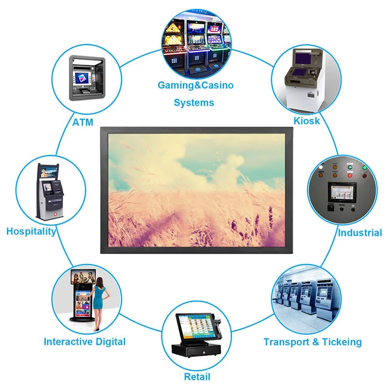 15,6 дюймов TFT-LCD монитор 1366*768 открытый каркас промышленный монитор с AV/BNC/VGA/HDMI/USB интерфейсом