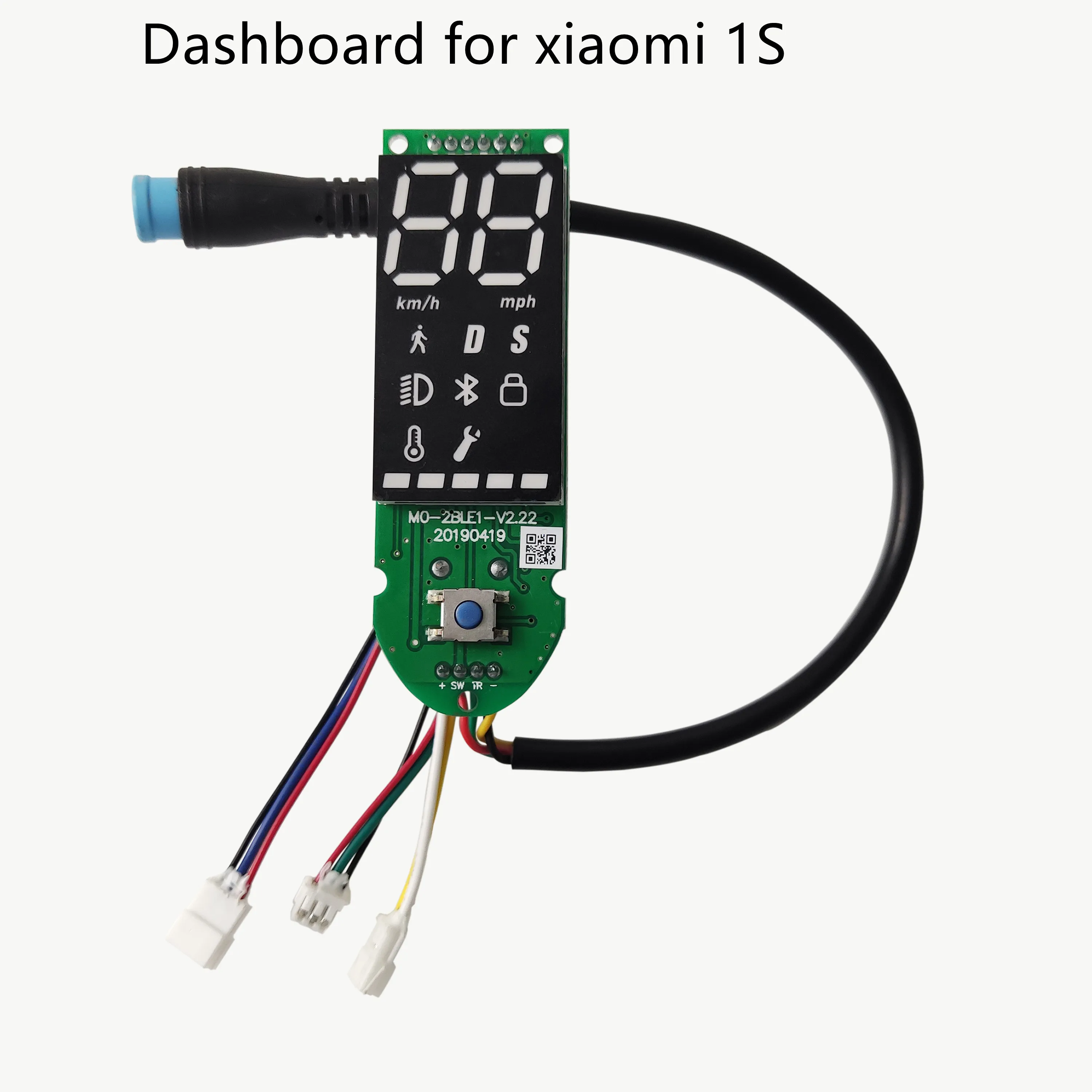 Dashboard Display Per Scooter Elettrico Xiaomi M365/Pro/1S/Pro2 - Sostituzione Plug&Play, Lega Alluminio, Bluetooth