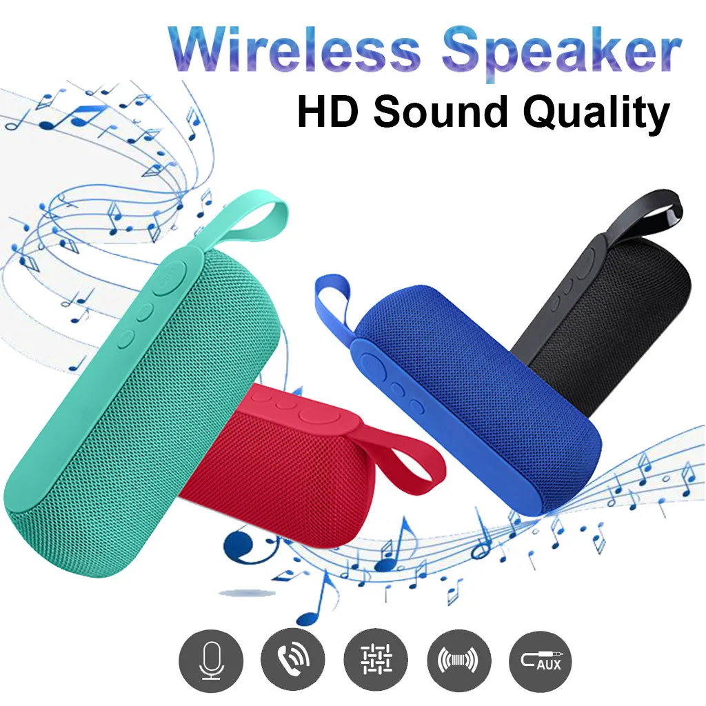 

Rechargeable HIFI Portable Wireless Blueteeth Stereo Sound SD Card USB Speaker High Quality Free Shipping