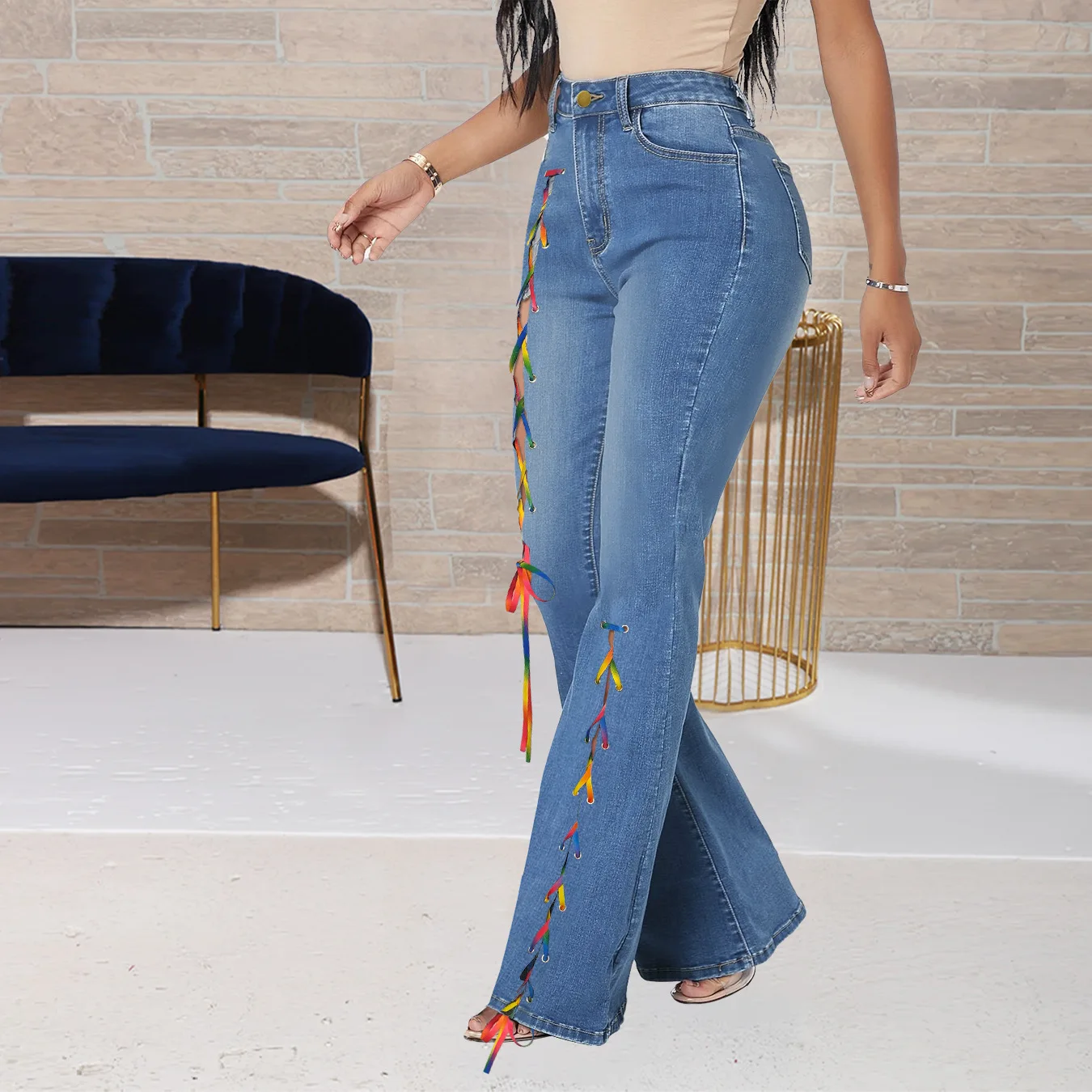 grey sweatpants Wide-leg Suit Pants Women's Loose Coffee High-waisted Drapey Mopping Pants Autumn Straight Fashion Slim Casual Pants Trousers chino pants