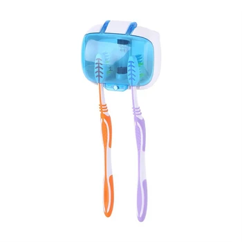 

2020 New Toothbrush Sterilizer For 2 Teeth Brushes UV Disinfection Box Wall-mounted Toothbrush Holder Bathroom Accessories Sets