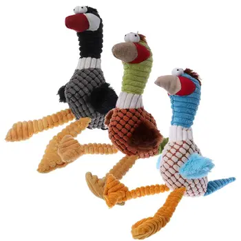 

Cute Dog Cat Pet Plush Toys Sound Puppies Animal Shape Squeaker Toys LX9C