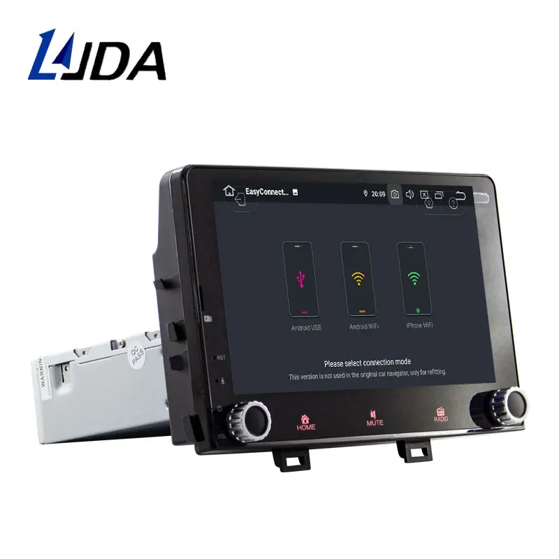 LJDA Android 9,0 автомобильный мультимедийный плеер для KIA RIO gps Навигация стерео 1 Din автомагнитола DSP 4G+ 64G WiFi авто аудио