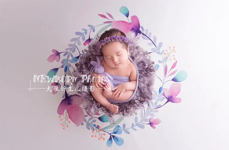 Tanie Zdjęcie noworodka rekwizyty rekwizyty koc zdjęcie noworodka strzelać tło dziecko Milestone