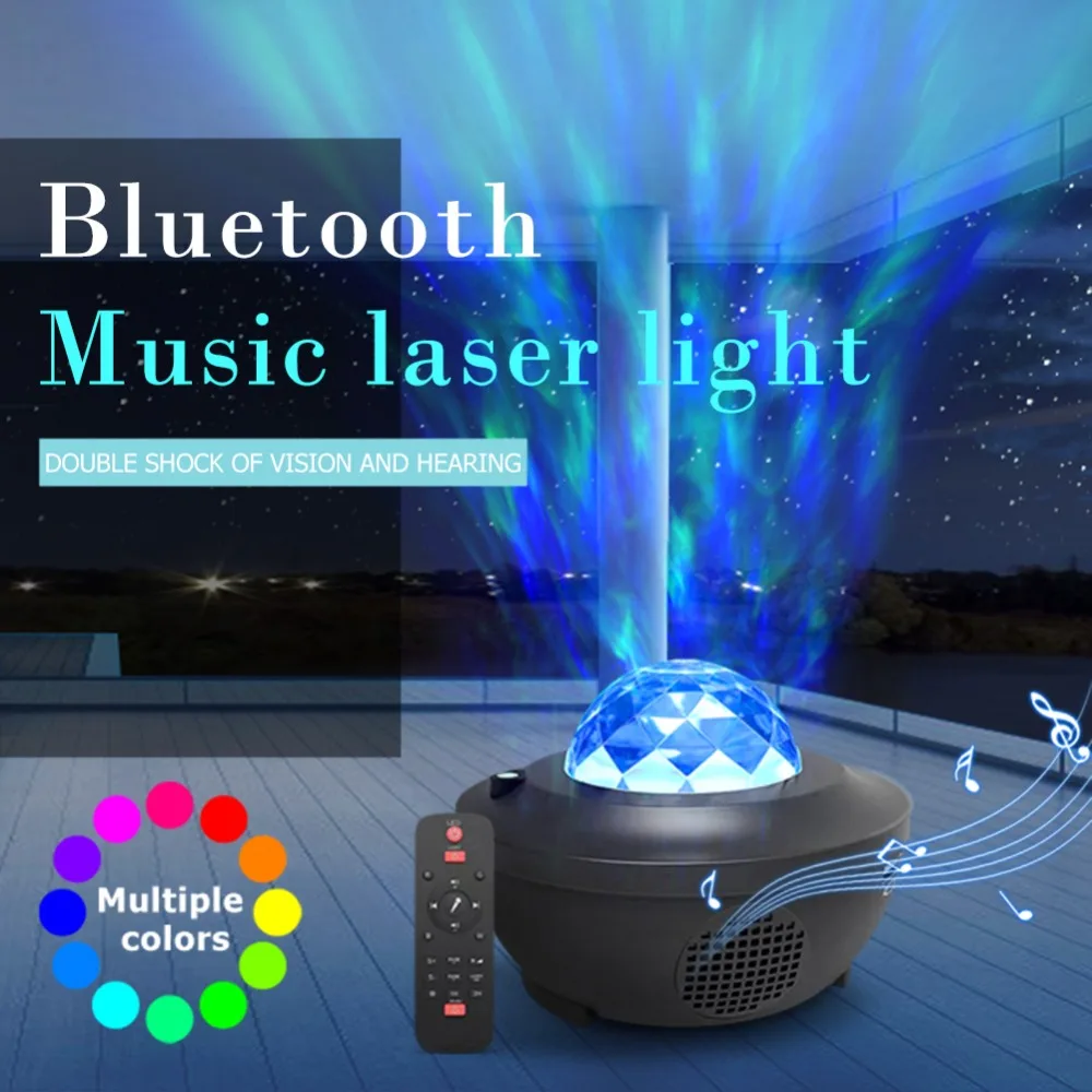 Details about   USB Bluetooth LED Starry Light Sky Galaxy Projector Ocean Wave Star Night Lamp 