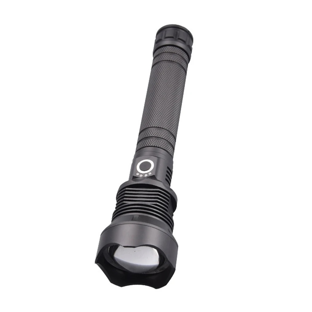 XLamp xhp70.2 самый мощный светодиодный фонарик с usb-увеличением фонарь xhp70 xhp50 18650 26650 фонарик с перезаряжаемой батареей - Цвет: Черный