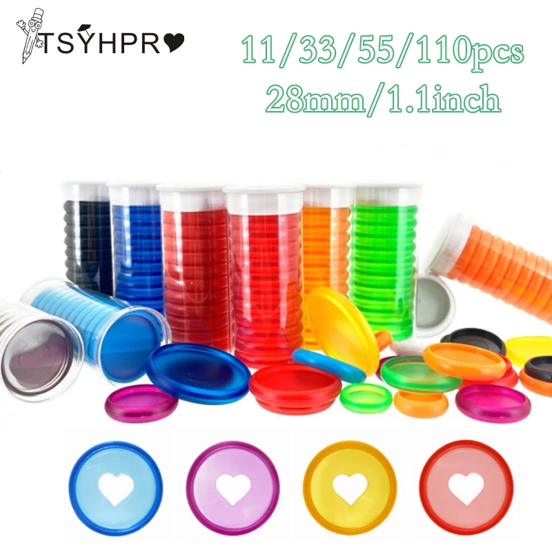 1/3/5/10 Boxs 28mm Heart Binder Rings with Box for Discbound Notebooks/Planner Diy Loose Leaf Paper Binding Rings LF19-308 50 pcs 28mm candy color heart disc binder for discbound notebooks planner diy discbounddiscs loose leaf binding rings lf19 308