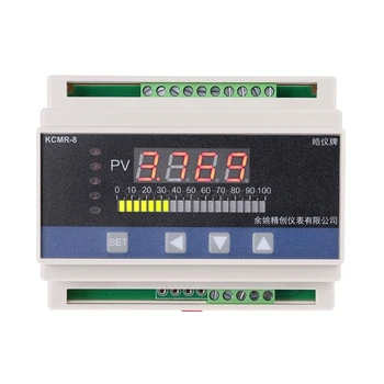 

4-20mA DC input din type water liquid level pressure controller with 4 ways relay and DC24V voltage output liquid level meter
