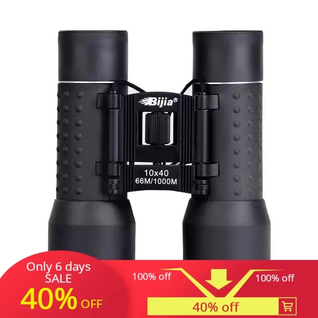 

BIJIA 10x40 Powerful Folding Binoculars Angle Optical Lens Telescope Spectacle Hunting Bird Watching Hunting Camping Jumelles
