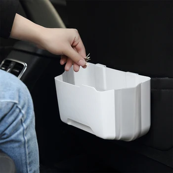 

Folding Car Trash Can Portable Car Hanging Storage Box Multi-Function Garbage Bin Car Accessories