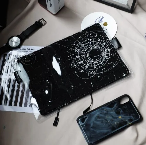 

the zodiac universe Egypt A5 A6 Transparent hobo specifications pvc cover protect notebook bookbinder's protective case hobo