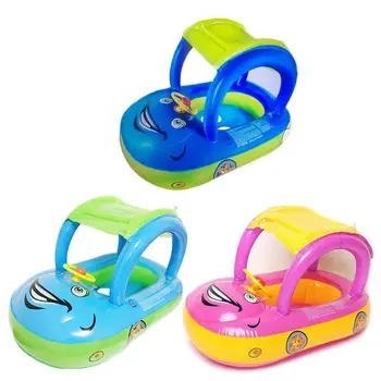

Baby Child Car Model Swim Ring Toddler Inflatable Boat Float Kids Swimming Seat F3ME