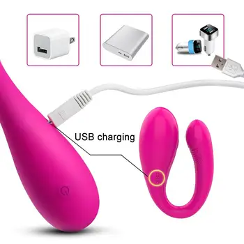 Wireless Remote Vibrators for Women Multi Funcition Adult Sex Toys for Couples Silicone U Type Vaginal G Spot Stimulate Anal Toy 6