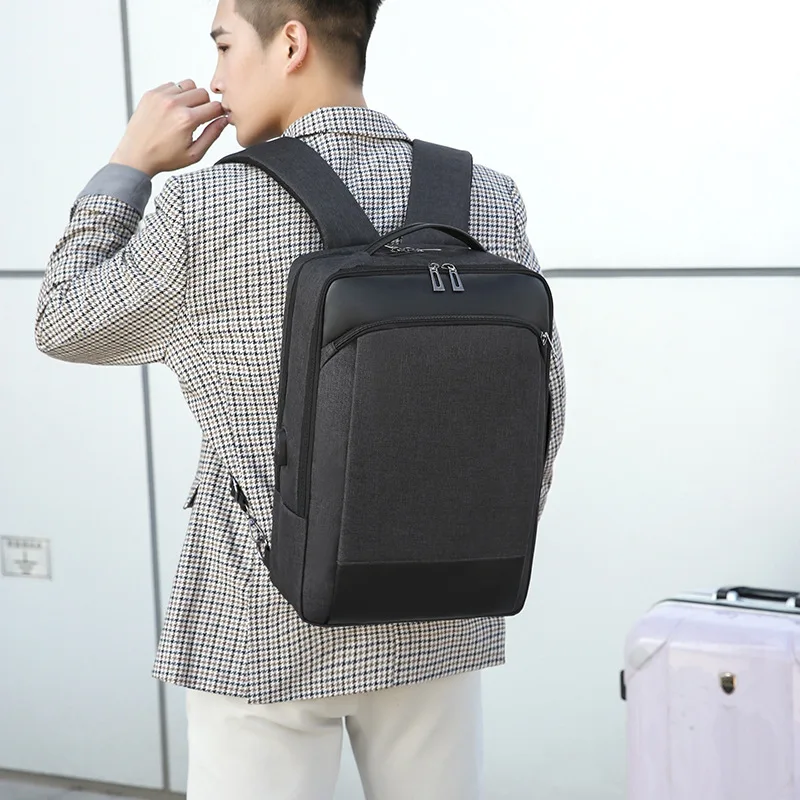 

New Style Business Backpack Men's Travel Bag Waterproof Shoulder Large-Volume Multi-functional Computer Backpack High School Col