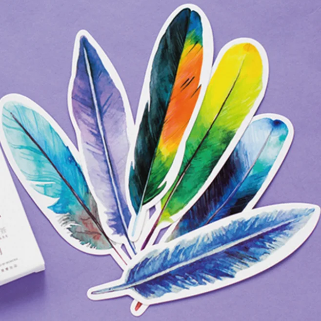 30 шт./кор. красивые перья подарок закладки маркеры канцелярские товары