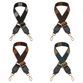 

3.8cm wide replace bag strap belt butterfly embroidery Canvas fabric DIY Crossbody bag handle accessories