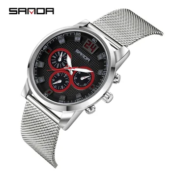 

Men watch Luxury quartz Ultrathin wristwatch mens Leisure Stainless Steel Band Wrist Watch Men Leather Watches relogio masculino