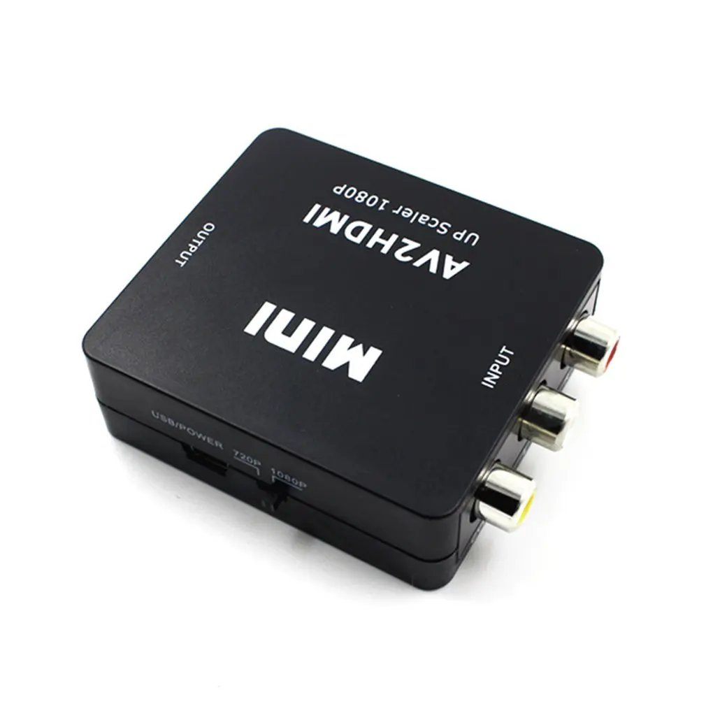 Преобразователь Av в Hdmi Hd Av2Hdmi композитный Cvbs 3Rca 1080P преобразователь адаптер видео