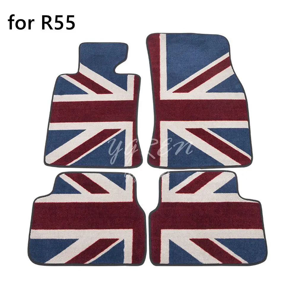 1 компл. Коврики подходят для Mini Cooper R55 R56 R57 R60 R61 автомобильные коврики передние маты и задние коврики - Название цвета: for R55 Blue