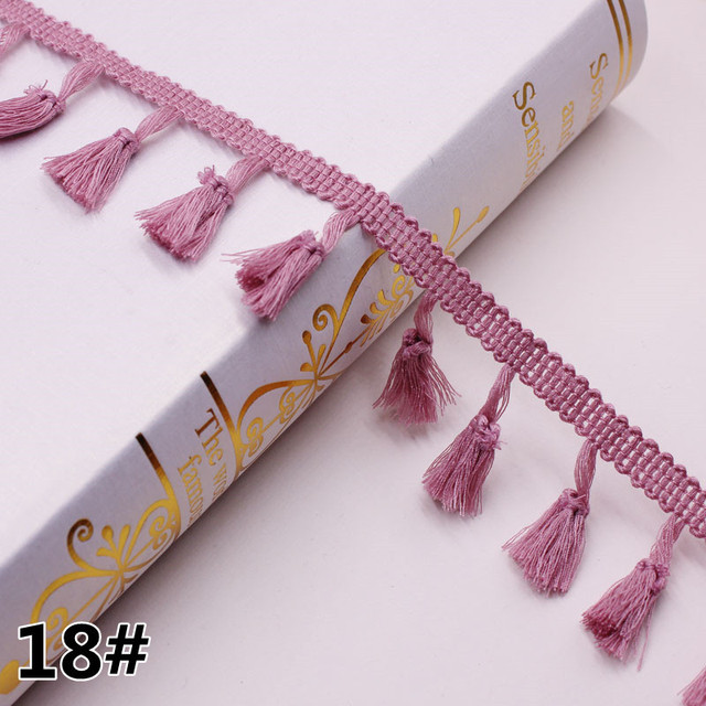 Cotton Fringe 5/10Yards 4.0cm Lace Tassel Trimming Colorful Ribbon Garment Sewing Accessory Curtain Decorative