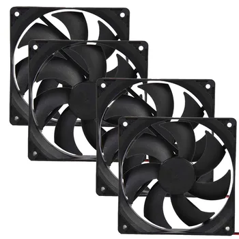 

4pcs 120mm 120x25mm 12V 4Pin DC Brushless PC Computer Case Cooling Fan 1800PRM 100% Brand New Compatible For Different Desktop