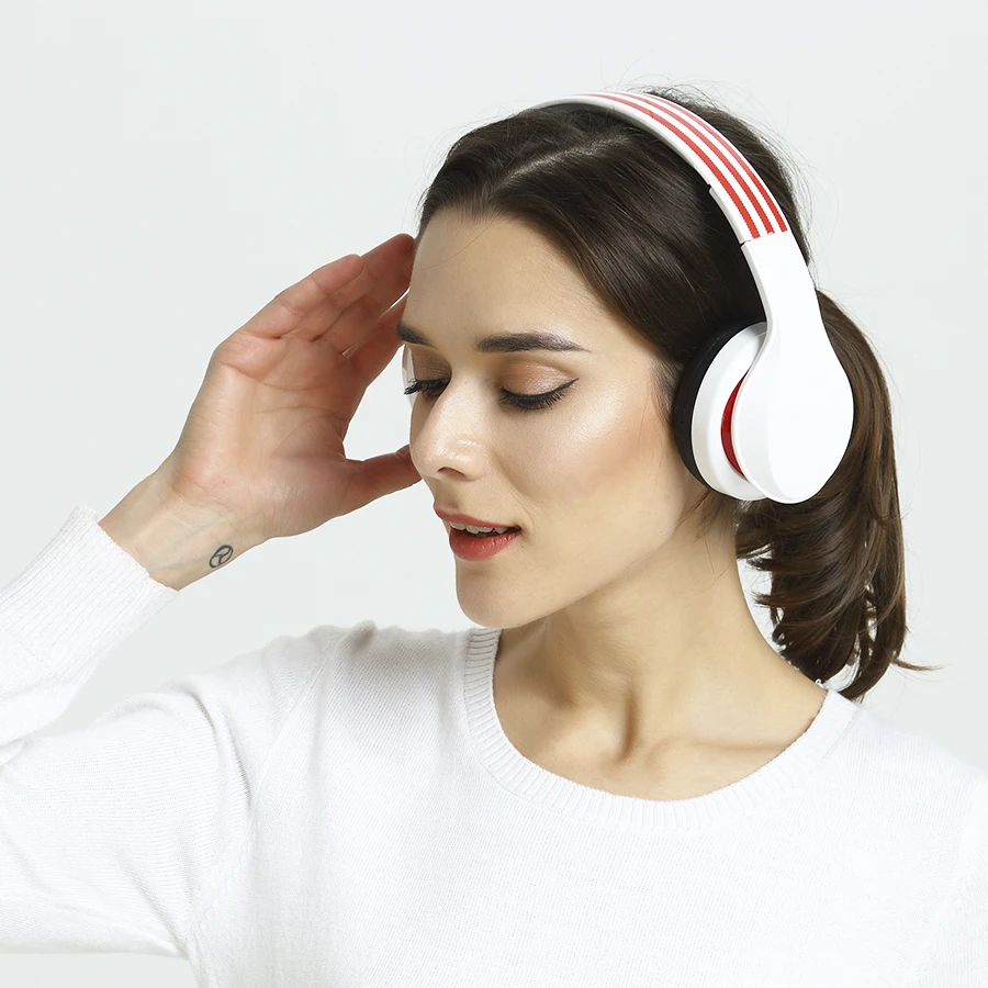 Новые портативные беспроводные наушники Bluetooth стерео Складная гарнитура аудио Mp3 регулируемые наушники с микрофоном для музыки