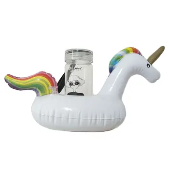 

Mini inflatable Cup Holder Unicorn Flamingo Drink holder pool Float PVC Swimming Pool Bathing Kids Toy Party Decoration