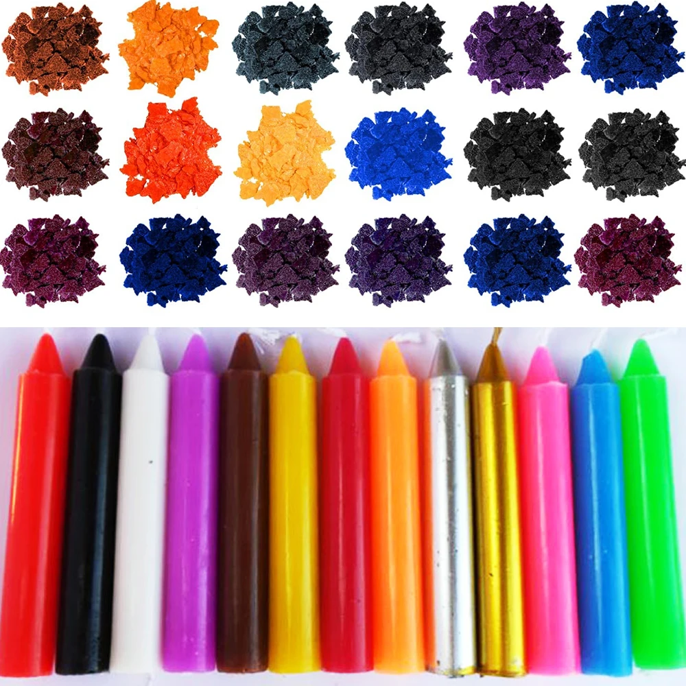 Candle Dyes Wax Dyes Chips DIY Soy Candle Making 34 Popular Colors Wax Dye Flake Color Chip Material Safe Natural