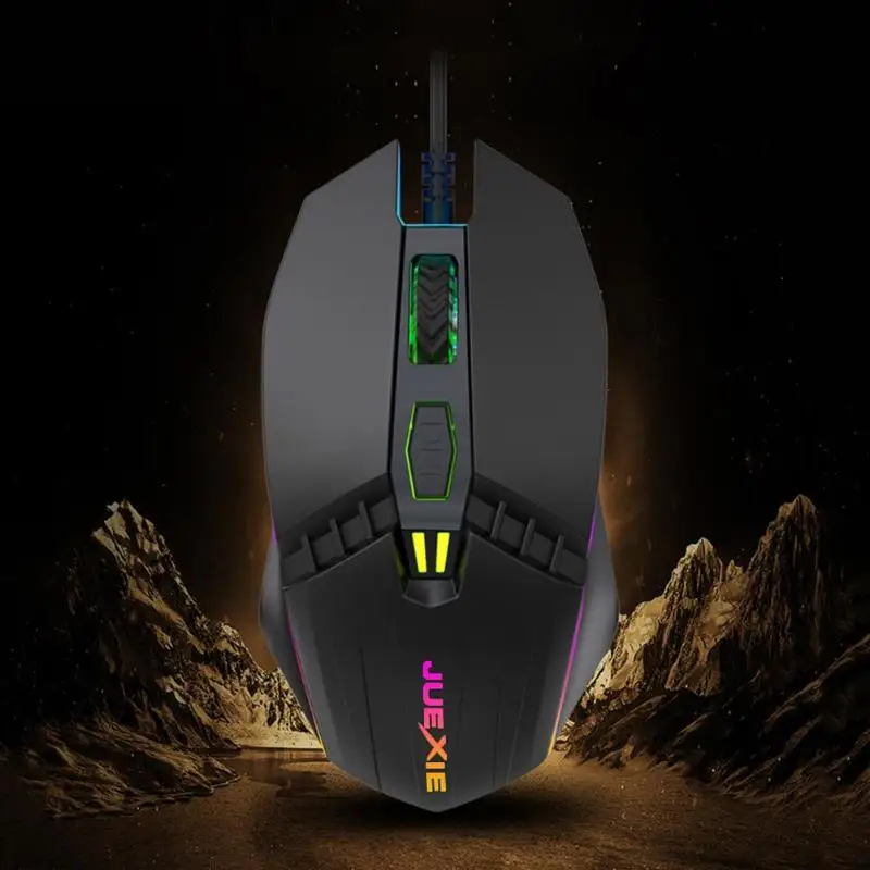 A902 USB Проводная оптическая RGB подсветка игровая 4 кнопки 1200 dpi эргономичная мышь классический черный 4 передачи Регулируемая RGB дышащая мышь
