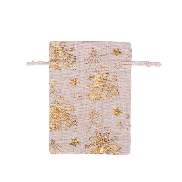 Bird New Year Bag Jewelry Sachet Packing Organizer Christmas Pouches 10Pcs/Lot Santa Gift Drawstring Bag Can Print Logo