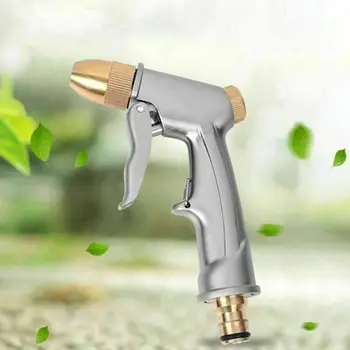 

Car High Pressure Water Spray Gun Bronze Nozzle Lawn Garden Hose Tube For Car Cleaning Walls Windows Carpet Or Garden Watering